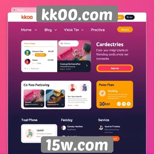 Análise da interface do usuário do site kk00.com